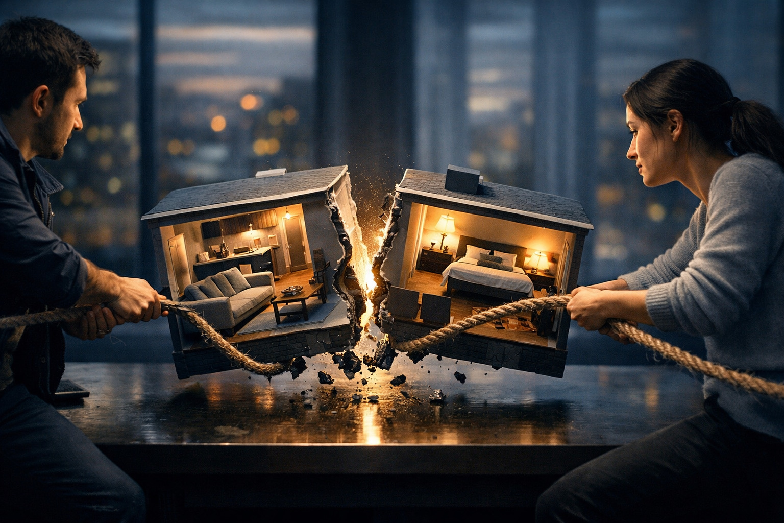 Поділ квартири без згоди другого з подружжя.