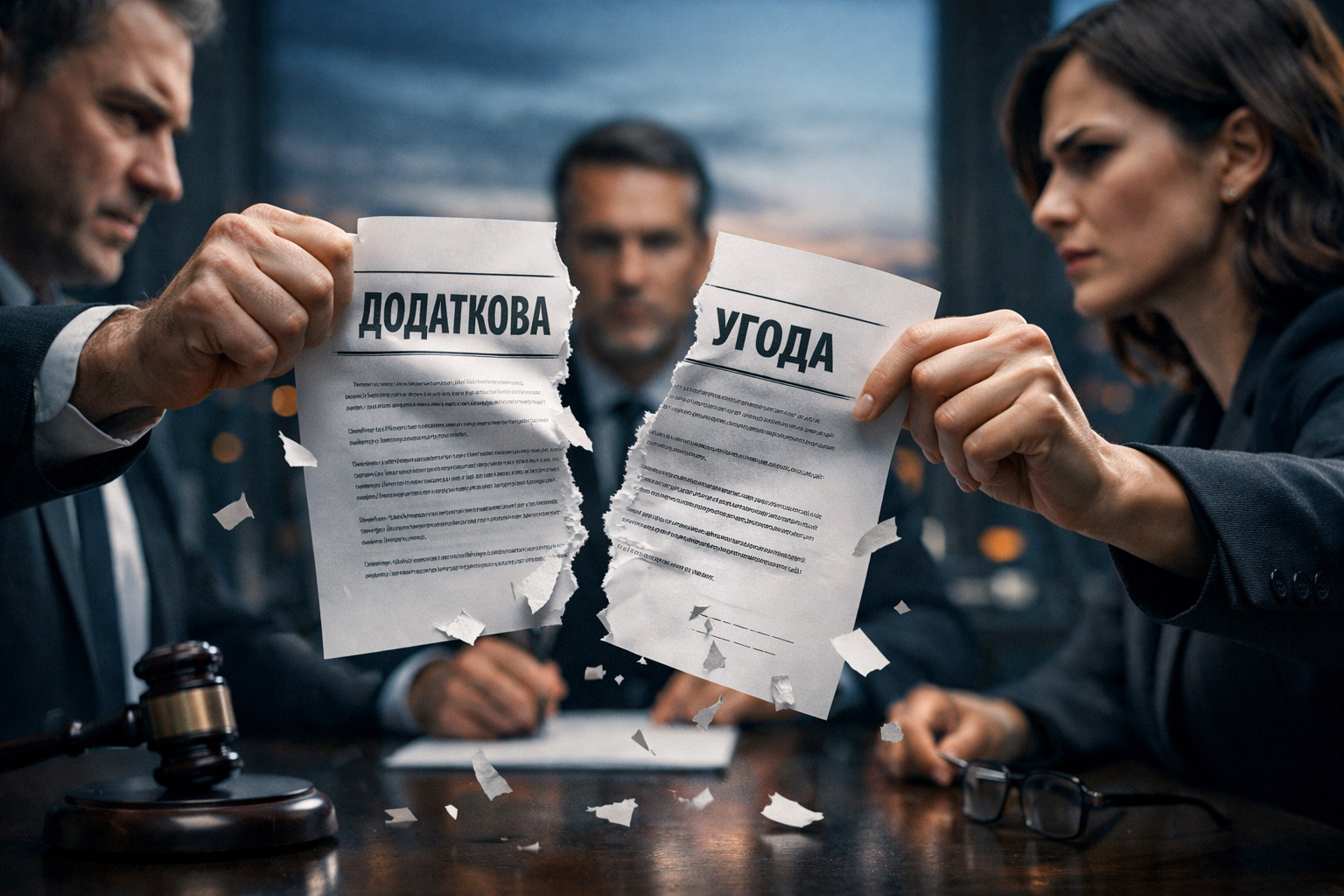 Визнання додаткової угоди недійсною.